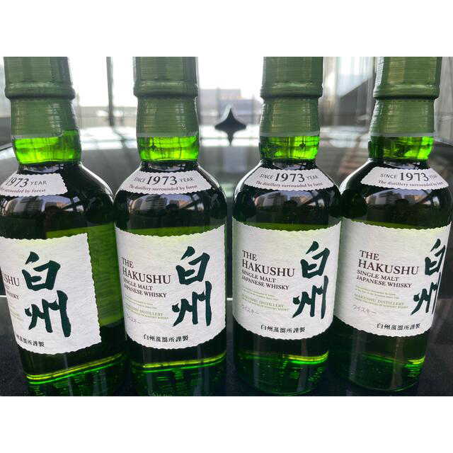 サントリー 白州 シングルモルトウイスキー 180ml 8本セット-