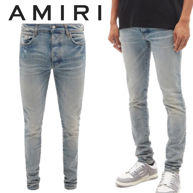 AMIRI STACK SKINNY INDIGO JEANS 31