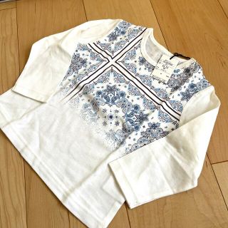 コムサイズム(COMME CA ISM)のコムサフォセット　ペイズリー柄ロンＴ　90(Tシャツ/カットソー)