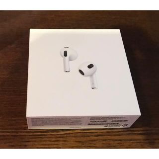 アップル(Apple)の新品 未開封アップルAirPods 3rdgeneration MME73J/A(ヘッドフォン/イヤフォン)