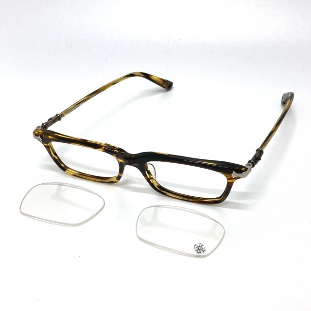 2022年新作 Hearts Chrome - ブラウン系 プラスチック 眼鏡 アイウェア ...