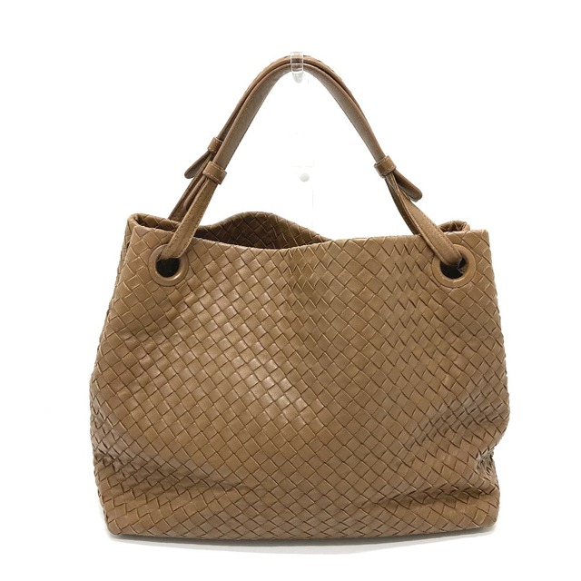 ボッテガヴェネタ BOTTEGA VENETA 2WAY イントレチャート ショルダーバッグ ハンドバッグ レザー ブラウン