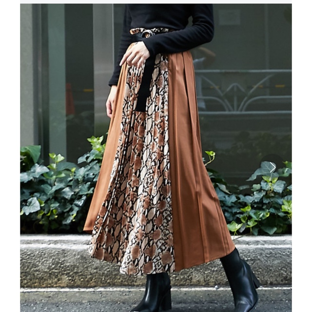 Barak(バラク)のバラク　ヘムアシメミックススカート レディースのスカート(ロングスカート)の商品写真