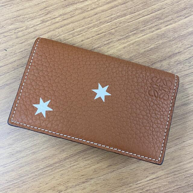 【希少品】LOEWE 星柄レザーカードケース 名刺入れ