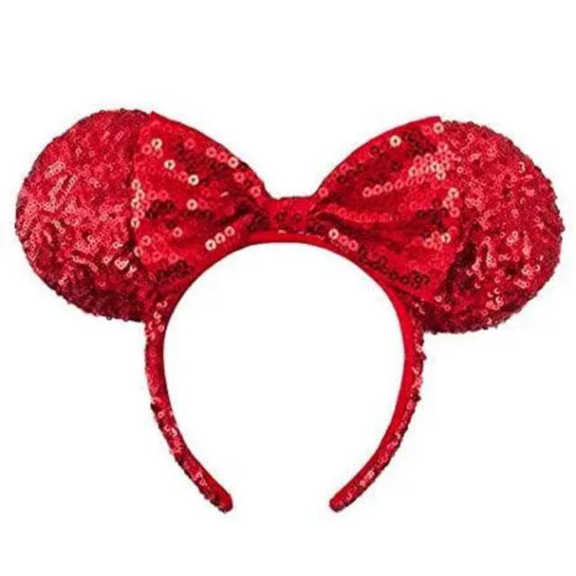 Disney(ディズニー)のミニー　カチューシャ　スパンコール レディースのヘアアクセサリー(カチューシャ)の商品写真