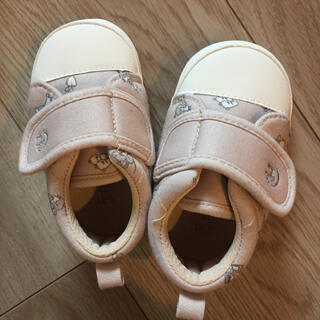 プティマイン(petit main)のバースデー 室内ばき 赤ちゃんシューズ 靴練習用 12.5センチ(その他)