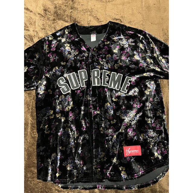Supreme ベロア フットボールジャージ Baseball Jersey | www.jarussi