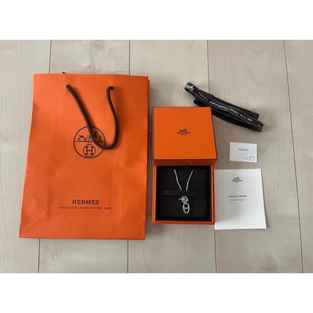 HERMES  シェーヌダンクル　アミュレットネックレス　40cmHERMES