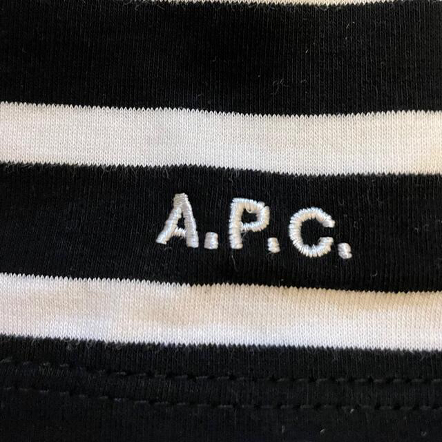 IENA 【A.P.C アー・ペー・セー】別注 ボーダーカットソー◆ブラックA 3