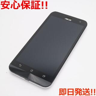 ゼンフォン(ZenFone)の美品SIMフリーZenFone2LaserZE500KLホワイト(スマートフォン本体)