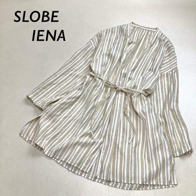 SLOBE IENA 【美品】SLOBE IENA リネン ランダム ストライプ ロングカーディガンの通販 by ムー フォロー割引 1点10%2点以上20%オフ|スローブイエナならラクマ SLOBE IENA リネン ランダム ストライプ ロングカーディガン