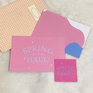 🌸Spring Haul🌸 postcard set pink×blue(カード/レター/ラッピング)