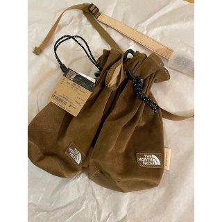 エンダースキーマ(Hender Scheme)のノースフェイス　エンダースキーマ　レザーポーチ　ブラウン(ショルダーバッグ)