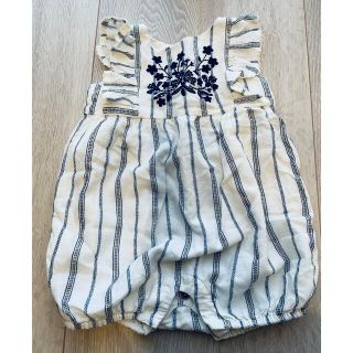 ベビーギャップ(babyGAP)のきぬ様専用　ベビーギャップ　刺繍ロンパース　70〜80cmサイズ(ロンパース)