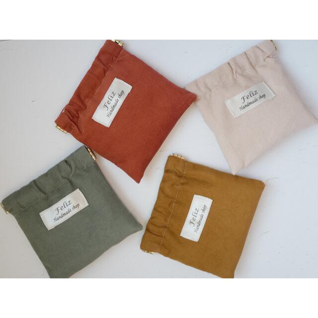フレンチコーデュロイ ミニ巾着 / 4color