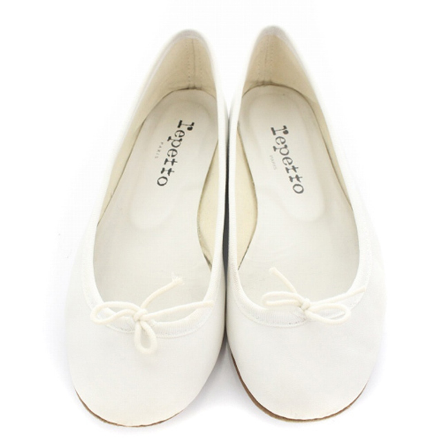 repetto(レペット)のレペット バレエシューズ 牛革 レザー リボン 35 22cm 白 レディースの靴/シューズ(バレエシューズ)の商品写真