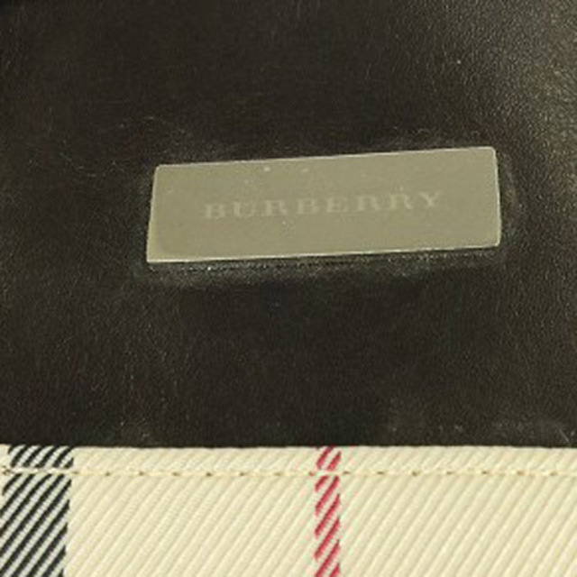 BURBERRY(バーバリー)のバーバリー ボストンバッグ ハンドバッグ ノバチェック 切替 アイボリー 茶色 レディースのバッグ(ボストンバッグ)の商品写真