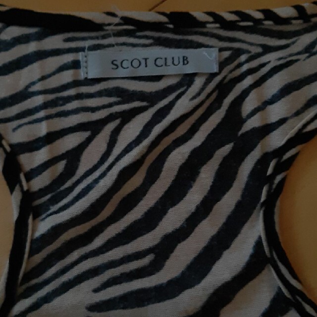 SCOT CLUB(スコットクラブ)のSCOT CLUB ゼブラ柄ノースリーブ レディースのトップス(カットソー(半袖/袖なし))の商品写真