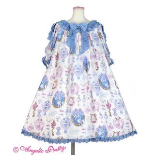 アンジェリックプリティー(Angelic Pretty)の【値下げ】新品jewelry aquarium白ワンピース(ひざ丈ワンピース)