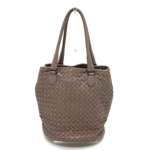 競売 Bottega トート ハンドバッグ バケツ イントレチャート 225166
