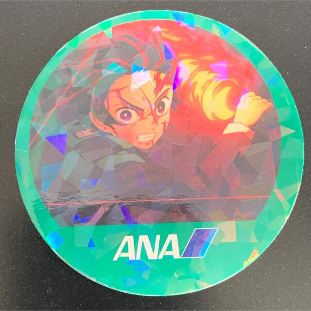 ANA(全日本空輸)(エーエヌエー(ゼンニッポンクウユ))の【非売品】鬼滅の刃 炭治郎 キラ メンコ エンタメ/ホビーのおもちゃ/ぬいぐるみ(キャラクターグッズ)の商品写真