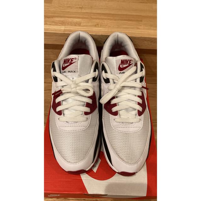 美品‼︎ NIKE AIR MAX90 WHITE-NEWMAROONBLACK 1