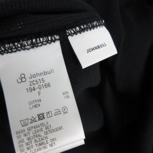 JOHNBULL(ジョンブル)のジョンブル ノースリーブ カットソー フレンチスリーブプルオーバー ブラック レディースのトップス(カットソー(半袖/袖なし))の商品写真