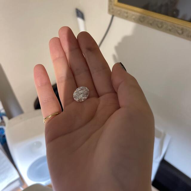 ライトブルー モアッサナイト モアサナイト 1.5ct クッションカット