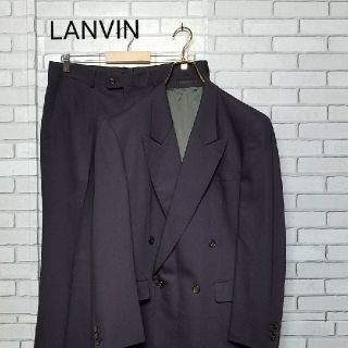 ランバン(LANVIN)の【LANVIN】ランバン ダブルスーツ　セットアップ　上下　90s ビンテージ(セットアップ)