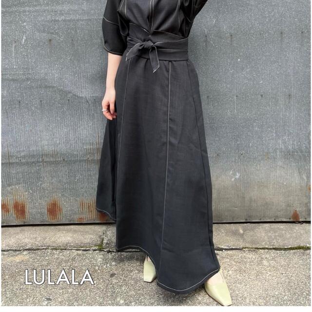 しまむら　lulalaハイショクマルチスカート　L レディースのスカート(ロングスカート)の商品写真