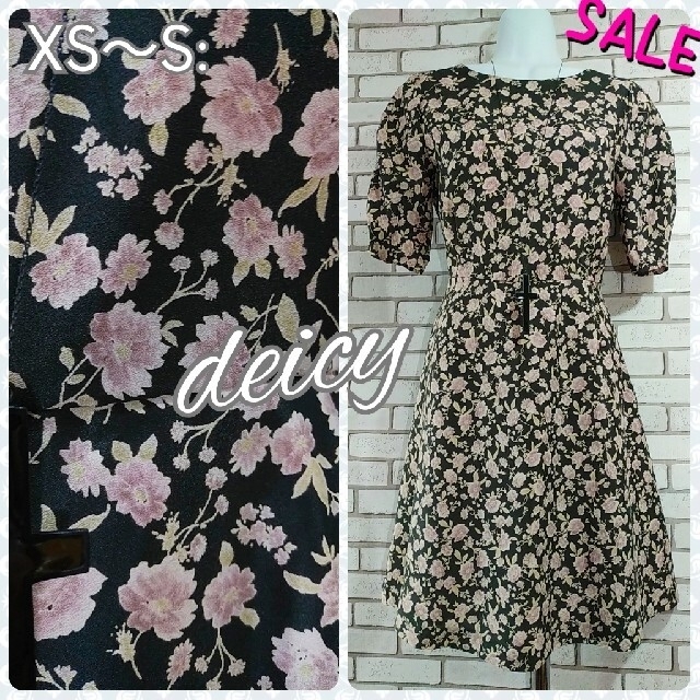 deicy(デイシー)の▼SALE▼XS～S：シフォンワンピース／デイシー★超美品★ローズ レディースのワンピース(ひざ丈ワンピース)の商品写真