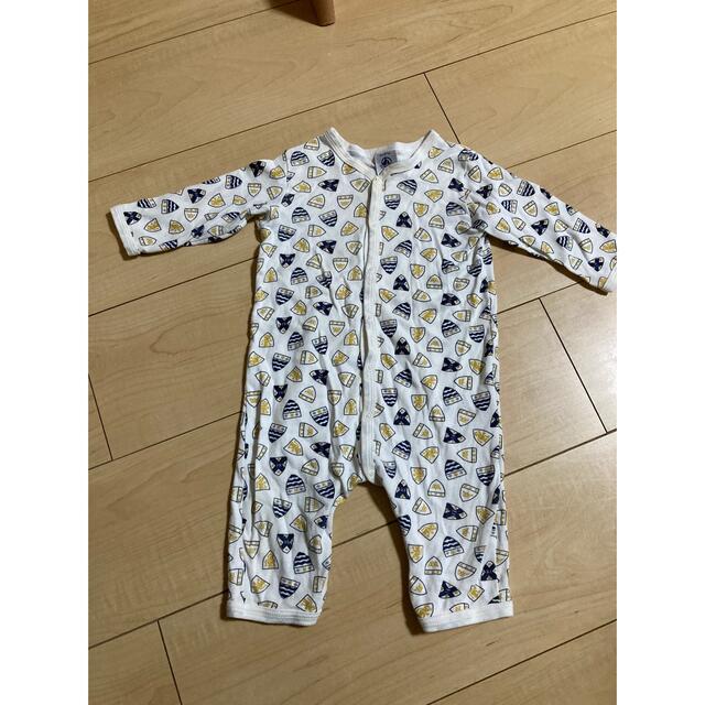 PETIT BATEAU(プチバトー)のプチバトー　男の子　ロンパース 6m67cm キッズ/ベビー/マタニティのベビー服(~85cm)(ロンパース)の商品写真