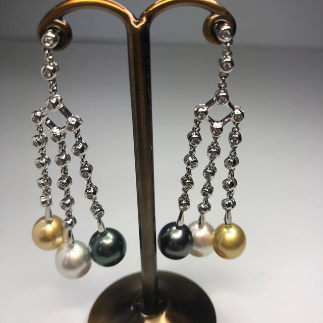 K18WG 南洋真珠ピアス アクセサリー(女性用) ピアス arrtec.com.ar