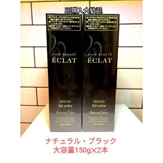 ヘアボーテエクラボタニカルエアカラーフォーム ナチュラルブラック 150g 2本(白髪染め)