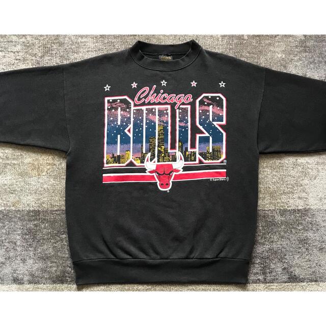 最高の摩天楼デザイン US製 90's Changes BULLS スウェット メンズのトップス(スウェット)の商品写真