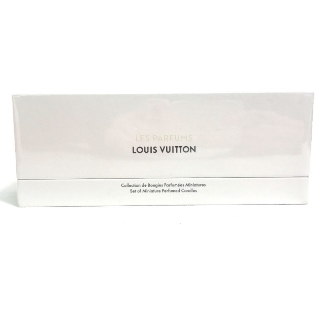 ルイヴィトン LOUIS VUITTON ミニチュアキャンドルセット LP0241 3点 セット オブジェ 陶器 ホワイト 未使用