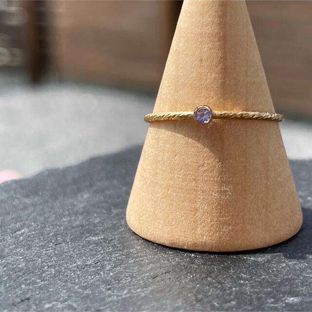14kgf glitter ring…Tanzanite ハンドメイドのアクセサリー(リング)の商品写真