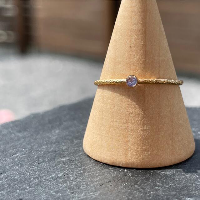 14kgf glitter ring…Tanzanite ハンドメイドのアクセサリー(リング)の商品写真