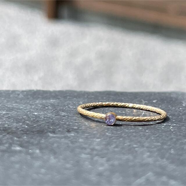 14kgf glitter ring…Tanzanite ハンドメイドのアクセサリー(リング)の商品写真