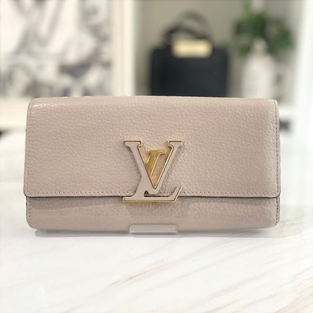 【SALE❣️】Louis Vuitton カプシーヌ 長財布 ベージュ LV財布