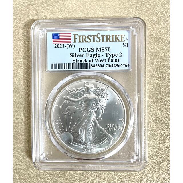 FIRSTSTRIKE　PCGS　イーグル　2021 MS70 アメリカ　 銀貨