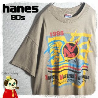 ヘインズ(Hanes)の【入手困難】USA製 90s ビンテージ YMCA 人気カラー Tシャツ(Tシャツ/カットソー(半袖/袖なし))