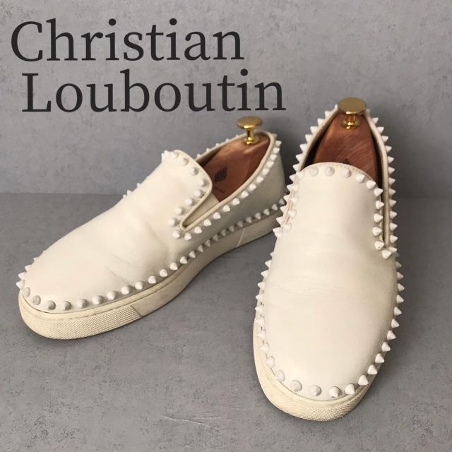 201 Christian Louboutin ルブタン スタッズ スリッポン - スニーカー