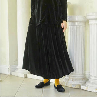 foufou 【THE DRESS #25】velour flare skirt(ロングスカート)