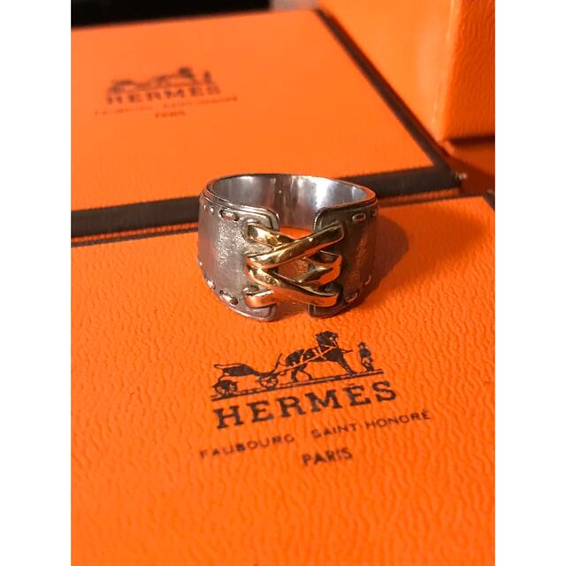 Hermes - エルメス リング メキシカン シルバー ゴールド 指輪 silver