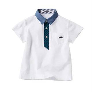 ファミリア(familiar)の【未使用】familiar シャツ　ポロシャツ　ファミリアチェック　フォーマル(Tシャツ/カットソー)