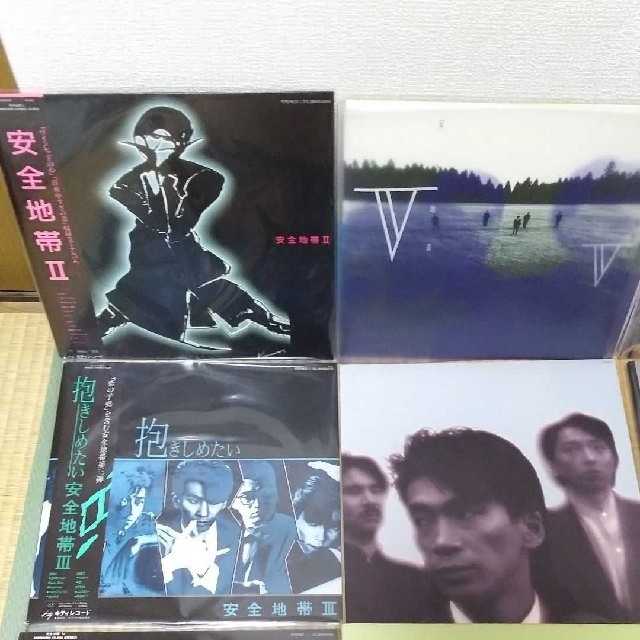 LP/安全地帯 5枚+玉置浩二 1枚+ 井上陽水 1枚=アナログレコード7枚