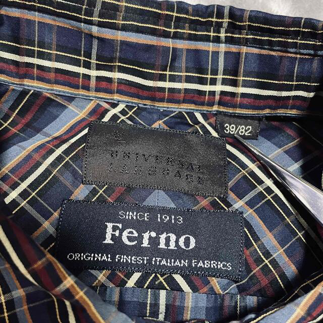 TOMORROWLAND(トゥモローランド)のユニバーサルランゲージ　イタリア生地Ferno チェックシャツ メンズのトップス(シャツ)の商品写真