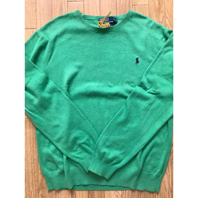 POLO RALPH LAUREN(ポロラルフローレン)のポロラルフローレン ニット セーター　Lサイズ　緑 メンズのトップス(ニット/セーター)の商品写真