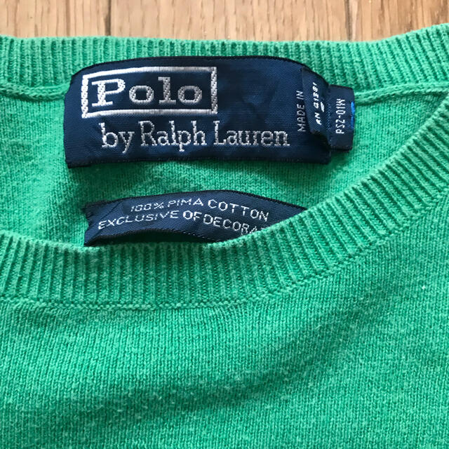 POLO RALPH LAUREN(ポロラルフローレン)のポロラルフローレン ニット セーター　Lサイズ　緑 メンズのトップス(ニット/セーター)の商品写真